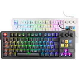 Mars Gaming MK-MASTER Teclado Mecánico TKL con SmartDeck y Switch Rojo